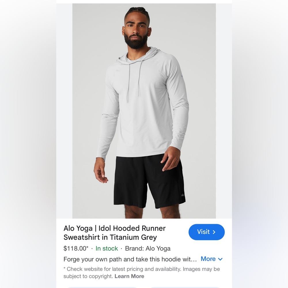 Alo Yoga Idol Hooded Runner Sweatshirt